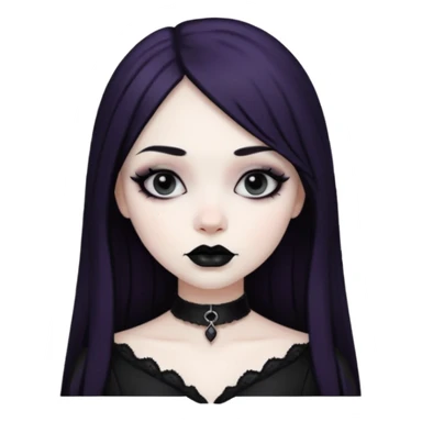 Gothic girl sticker