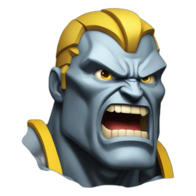 The x men colossus bellowing his roar sticker