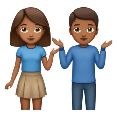 Happy Victory day। A banner is standing with a boy on one side and a girl on the other. sticker