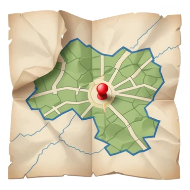 a slightly crumpled paper map with an attack strategy drawn on it, high detail, no text sticker