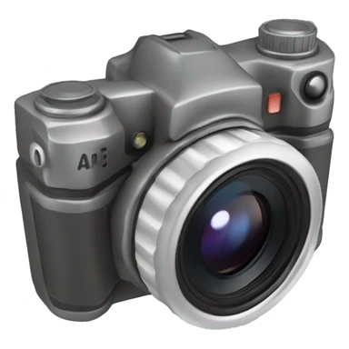  a 3D mimetic digital camera is facing the lens at a 0-degree angle sticker