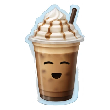 Iced coffee lots of ice no whipped cream  sticker