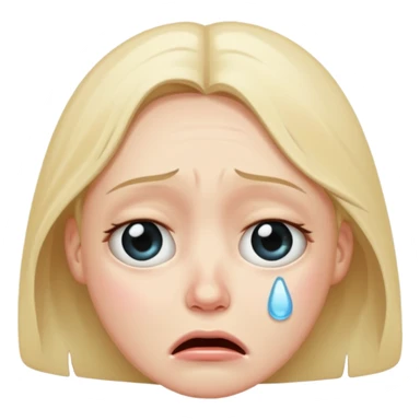 crying face emoji sticker