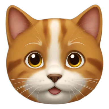 Chat roux enragé  sticker