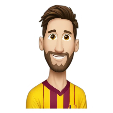 Lionel Messi amoureux sticker