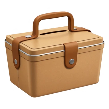 create an emoticon of a retangular lunch box made of kraft paper, 
The lunch box should be the most similar to this real one..
https://i.postimg.cc/FKcHz1tk/Screenshot-2025-11-11-alle-16-06-29.png

Can get more images of the box from this instagram account https://www.instagram.com/chefaporterbr/ sticker