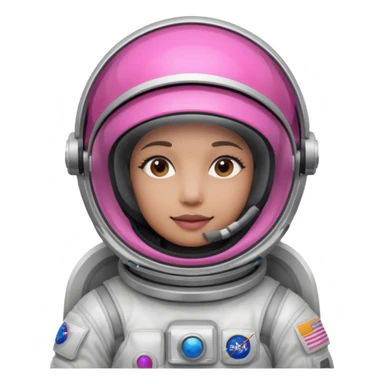 Astronaut with Pink Visors sticker