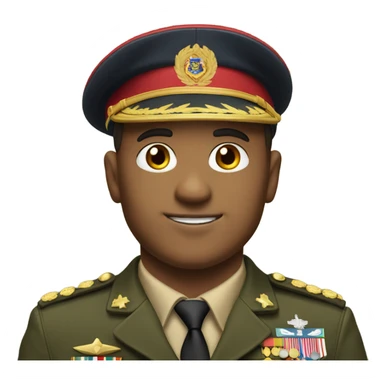 A man in a military uniform  sticker