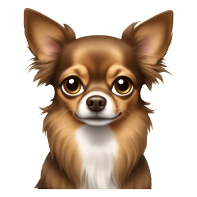 Chihuahua Long Hair Brown sticker