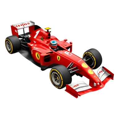 car formula 1 ferrari number 16 sticker