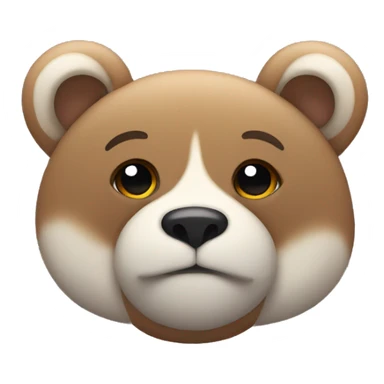 Un osito tierno con sueño sticker