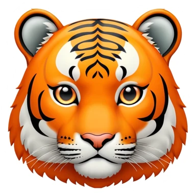 tiger face with GG phrase bubble for Twitch emote sticker