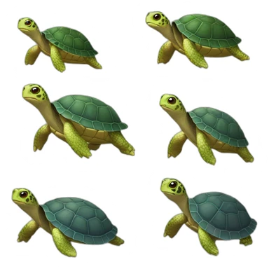 Écureuil sur tortue sticker