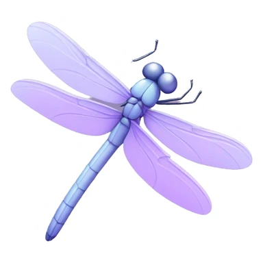 Pastel purple dragonfly  sticker