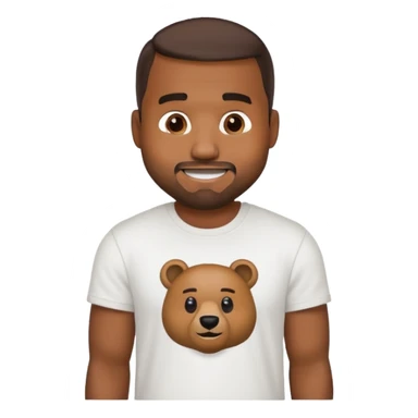 kanye west bear man sticker