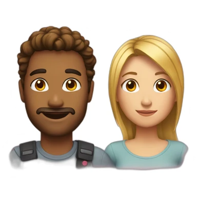 a picture of me and my girlfriend sticker