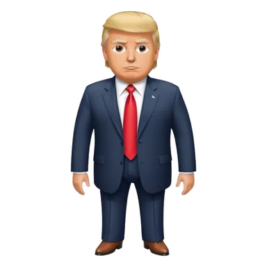 Donald trump with a big butt sticker