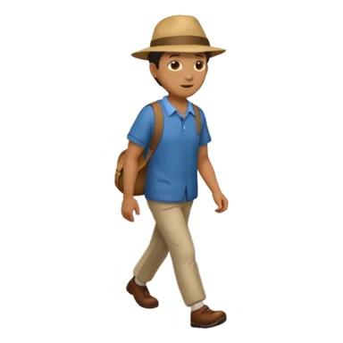 Man on the road  sticker