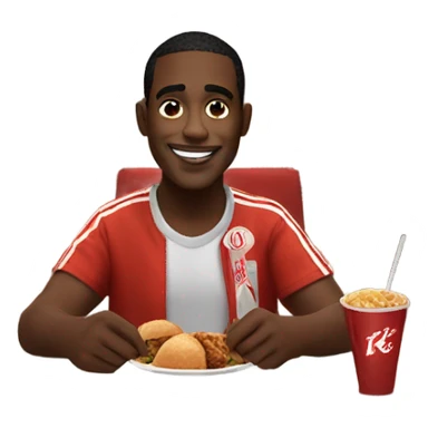 Black man at the local kfc sticker