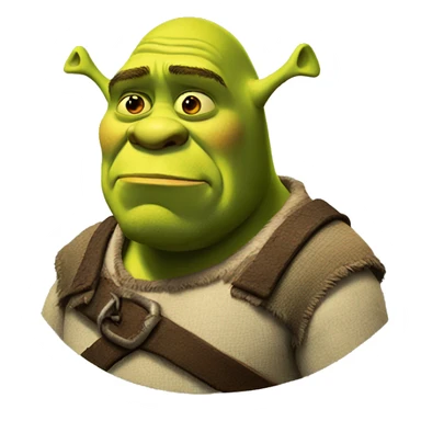 Sad shrek  sticker