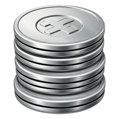a stack of three coinsa stack of three coins sticker