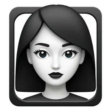square icon depicting fashion sticker