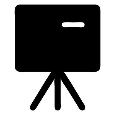 whiteboard, solid icon style, bold, easily recognizable, no text sticker