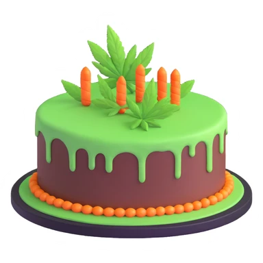 LA Kush cake sticker