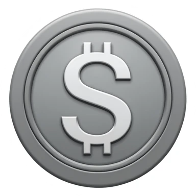 the $ dollar sign should be white inside a grey circle sticker