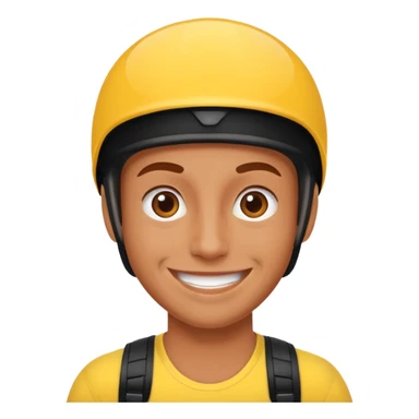 extreme sports lover face sticker