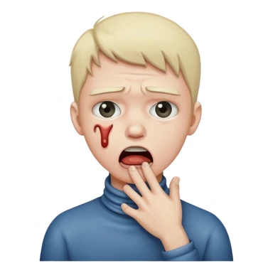 person choking themself  sticker