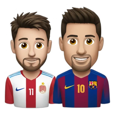 Lionel messi et Ronaldo sticker