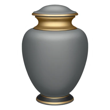 grey funeral urn
 sticker