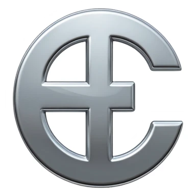 A double dollar sign emoji made of polished silver chrome, smooth metallic surface, glossy reflections, luxury swag vibe, minimal iOS emoji style, centered on white background sticker