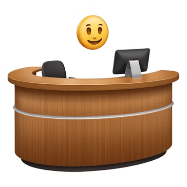 Reception desk
 sticker