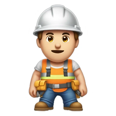 Kirby qui a mangé un cône de chantier sticker