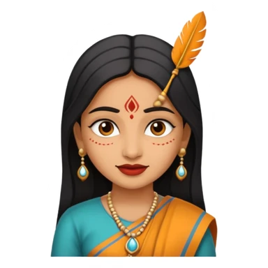 Indian woman 25 years old girl sticker