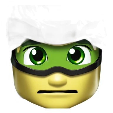ninjago lego zerty llyd golden green ninja yellow skin sticker