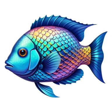 colorful tropical fish sticker