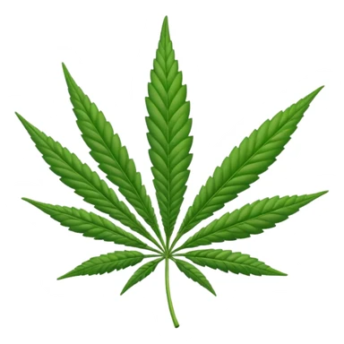 Emoji de una Hoja de marihuana  sticker