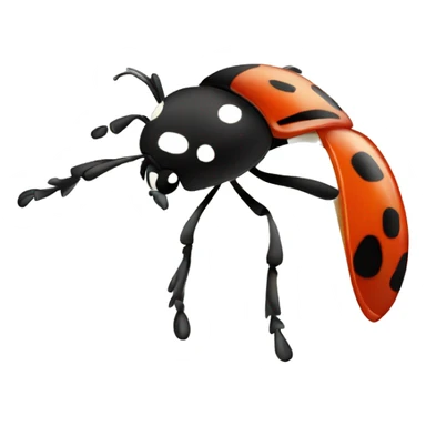 Coccinelle qui court sticker