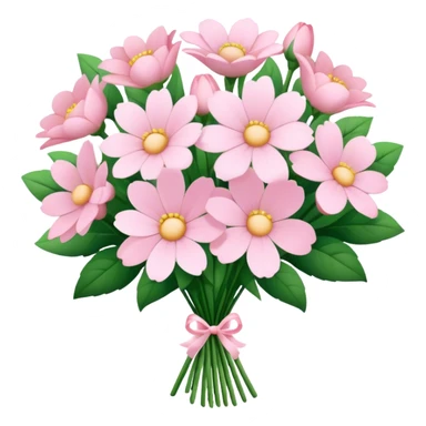 pale pink flower bouquet 🌸 sticker