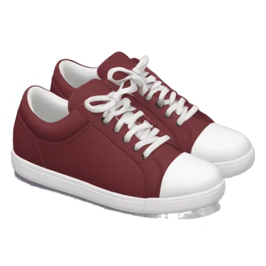 realistic burgundy vance sneakers sticker