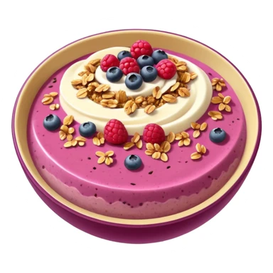 dark pink and gold smoothie bowl sticker
