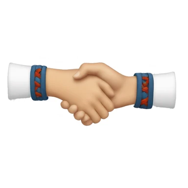 Tying friendship band on friend hand  sticker