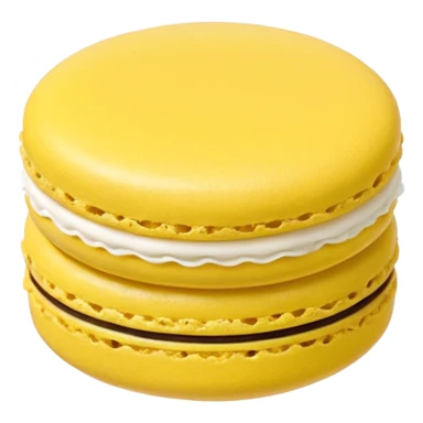 macaron jaune seul sticker