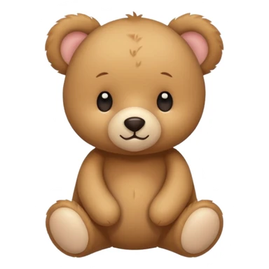 Cute flat-style teddy bear icon for infant daycare. i want to feel safe when see that teddy
 sticker