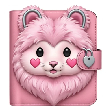 Fur Baby Pink Diary sticker