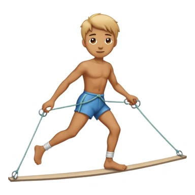person walking on tightrope
 sticker
