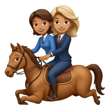 Girl riding a man sticker